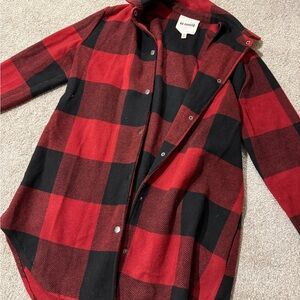 BB Dakota Shacket Plaid Coat